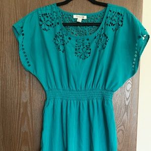 Emerald green dress